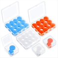 thumbnail image 1 of 21 Pares de Tapones para los Oídos para Dormir Tapones para los Oídos Silicona Moldeables Reutilizables Tapones para los Oídos Suaves con Cancelación de Ruido, Azul++Naranja, 1 of 5