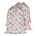 thumbnail image 2 of Christmas Bags Drawstring,White Christmas Deer and Gift Pattern Large Xmas Christmas Gift Bags,Reusable for Xmas and New Year Party Favors and Supplies,27.6" X 19.7", 2 of 6