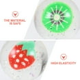 thumbnail image 5 of FONDOTIN 6Pcs Bouncy Balls Fruity Pattern Assorted Color Jumping Ball for Kids Home Playtime, 5 of 5