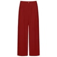 thumbnail image 6 of Womens Pants Elastic Waist Straight Leg Solid Color Casual Pocket PantsWomens Pants Elastic Waist Straight Leg Solid Color Casual Pocket Pants, 6 of 7
