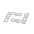 thumbnail image 2 of 50mmx50mmx1mm Stainless Steel Flat L Shaped Corner Brace Repair Plates 4pcs, 2 of 4