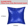 thumbnail image 4 of REGALWOVEN 16"x16" Sequin Throw Pillow Covers Glitter Decorative Cushion Cover Royal Blue 2, 4 of 7