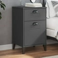 thumbnail image 1 of vidaXL Bedside Cabinet VIKEN Anthracite Grey Engineered Wood, 1 of 5