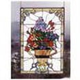 thumbnail image 2 of 51721 Meyda 24"W X 36"H Floral Arrangement Stained Glass Window, 2 of 2