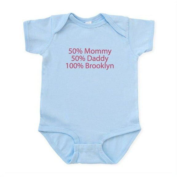 CafePress - 100% Brooklyn Infant Bodysuit - Baby Light Bodysuit, Size Newborn - 24 Months