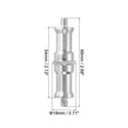 thumbnail image 2 of Adaptador de soporte de luz Uxcell 1/4 macho a 1/4 macho, tornillo enroscado para trípode de micrófono, soporte de cámara, paquete de 2, 2 of 5