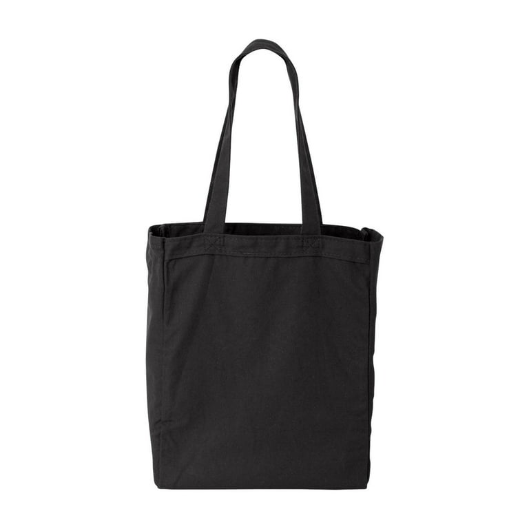 plain black tote bag