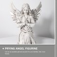 thumbnail image 3 of Shisuyan Statue de Jardin en Résine Statue d'Ange en Résine Blanche Lot de 1 9.9x7.5x5.7in, 3 of 8