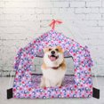 thumbnail image 5 of CRAFTHROU Tente pour Animaux 1Pcs Maille Violette pour Chiot Chat avec Ventilation Forme Carrée, 5 of 5
