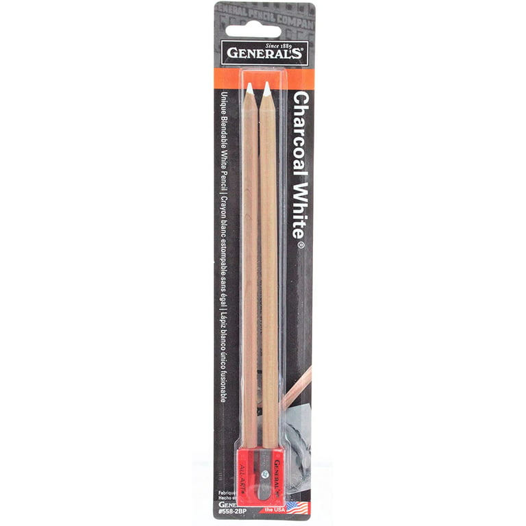  2-Pack - General Pencil 321742 557BP - 4 Charcoal Pencil Kit  with Eraser : Office Products