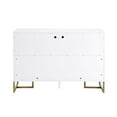 thumbnail image 2 of CosmoLiving Herringbone Console Unit, White, 2 of 7