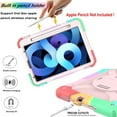 thumbnail image 3 of LTROP Case for iPad Air 5th/4th Generation 10.9 Inch(2022/2020),iPad Air 5/4 Case, iPad Pro 11 Case 2021/2020/2018,Pencil Holder/Swivel Stand/Shoulder Hand Strap Case for iPad 10.9 & Pro 11, Rose Gold, 3 of 7