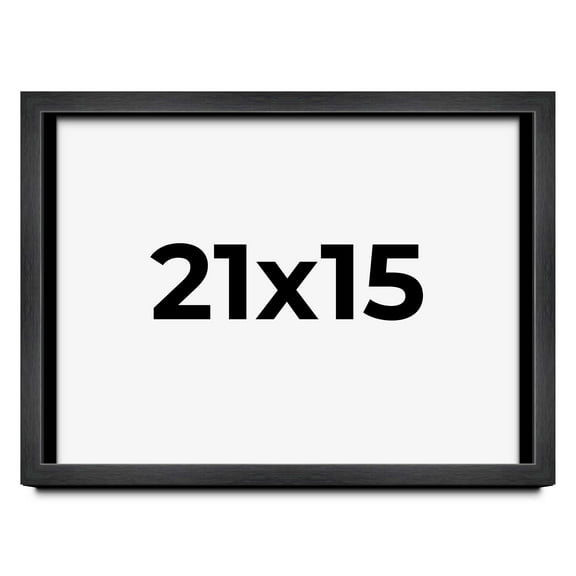 21x15 Black Shadowbox Frame - Interior Size 21x15 by 1 Inches - Made to Display Items Up To 1 Inches Deep
