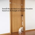 thumbnail image 4 of Pets Door Opener, Automotive Pet Dog Door Private Access Door, Training Cat Private Handle Pet Door for Bedroom Bathroom Toilet, White, 4 of 9