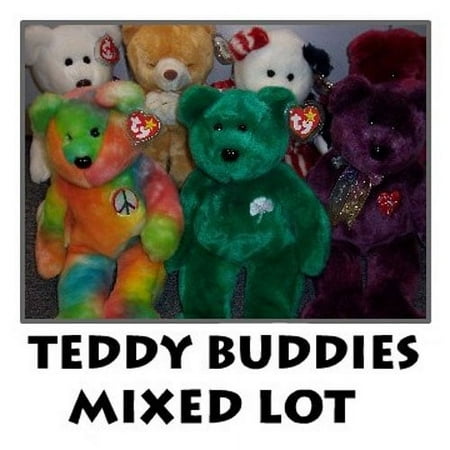 TY Beanie Buddies - Mixed Lot of 10 TEDDY BEARS (All Different) (12 to 15 inches) price history on PriceWatchPro