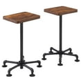thumbnail image 6 of VECELO Set of 2 Bar Stools, Kitchen Breakfast Dining Chairs for Dining Room, Kitchen, Small Space, Brown, 6 of 7