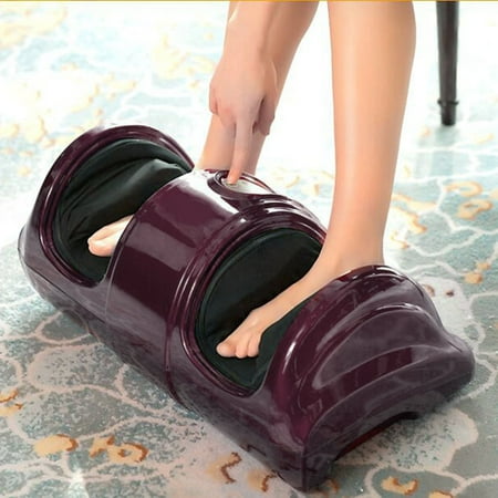 Professonal Shiatsu Kneading Rolling Foot Massager Personal Health Foot Massager Kneading and Rolling Leg Calf Ankle w/Remote Red Burgundy,jujube red