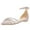 Pink, variant on XYD Women Chic Pointed Toe D'Orsay Flat Sandals Glitter Rhinestones Buckle Ankle Strap Shoes for Bride Wedding Size 7 Pink