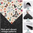 thumbnail image 3 of Beige Butterfly Flower Pattern Kitchen Rugs Sets Of 3,Kitchen Runner Rugs Non Skid Washable,Decorative Kitchen Floor Mats for Kitchen,Sink,Laundry,17"x30"+ 17"x47" + 17"x59", 3 of 6