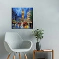 thumbnail image 4 of FLORID 16x16in Canvas Wall Art Big Ben Painting London Cityscape Picture Prints England Night View Modern Artwork Wall Decor 12x12 in, 4 of 4