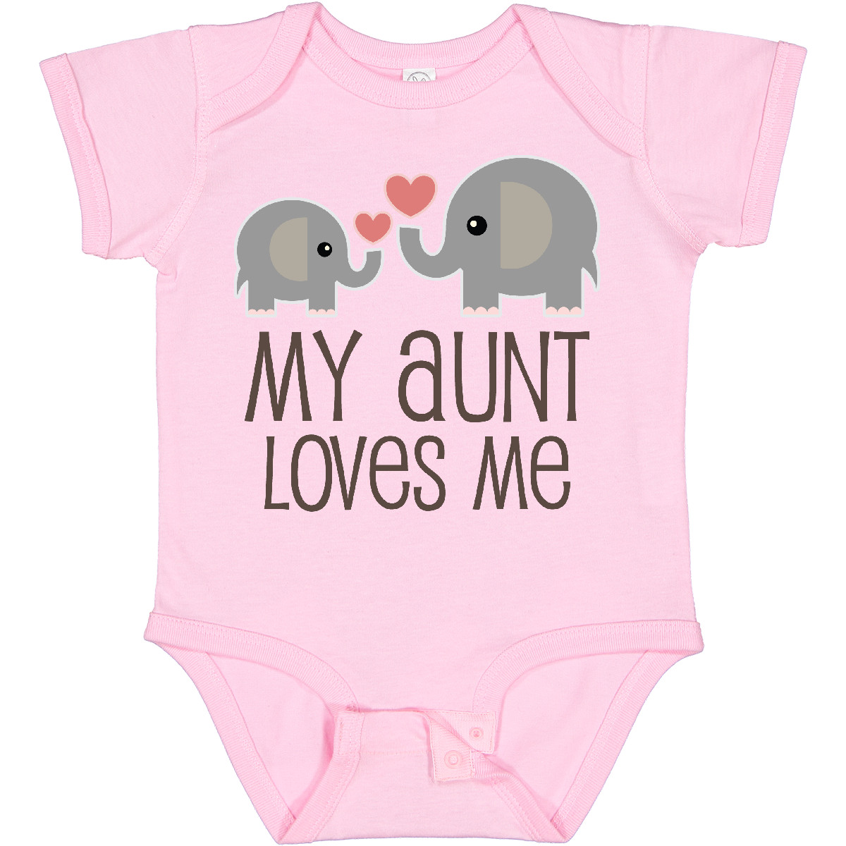 Inktastic My Aunt Loves Me Boys or Girls Baby Bodysuit