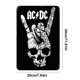 thumbnail image 4 of Chapa ACDC Metal Pintura Hierro Rectangular Pared para El Y Bar 20x30cm, 4 of 9