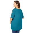 thumbnail image 2 of Woman Within Plus Size Cut-Out Sleeve Tunic, 2 of 6