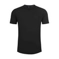 thumbnail image 2 of Men's Shirts Cotton,Mens Crew Neck T Shirts Active Short Sleeve Tee Solid Color Tops, 2 of 6