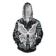 thumbnail image 2 of Sudadera con capucha holgada de otoño e invierno para hombre, sudadera con capucha con estampado de mariposas para hombre, sudaderas con capucha góticas con cremallera para hombre, 2 of 4
