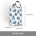 thumbnail image 3 of Picia Cute Hippos Laundry Basket With Handles Laundry Hamper Toys Storage Organizer Foldable Bucket Washing Bin Dirty Clothes Bag For Home Bathroom Bedroom Dorm, 3 of 6