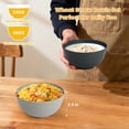 thumbnail image 3 of Homienly 8-Pack 26 oz Wheat Straw Bowls, Unbreakable, Microwave & Dishwasher Safe, Grey Stone, 3 of 9