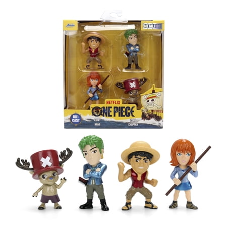 One Piece Netflix 2.5" 4-Pack Die-cast Figures Set Series 1 by Jada Toys