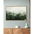 thumbnail image 2 of Drsoum Framed 24x36in Canvas Wall Art Vintage Classical Oil Painting Green Pine Tree Forest Room Decor for Bathroom Bedroom Living Room - Natural Framed, 2 of 7