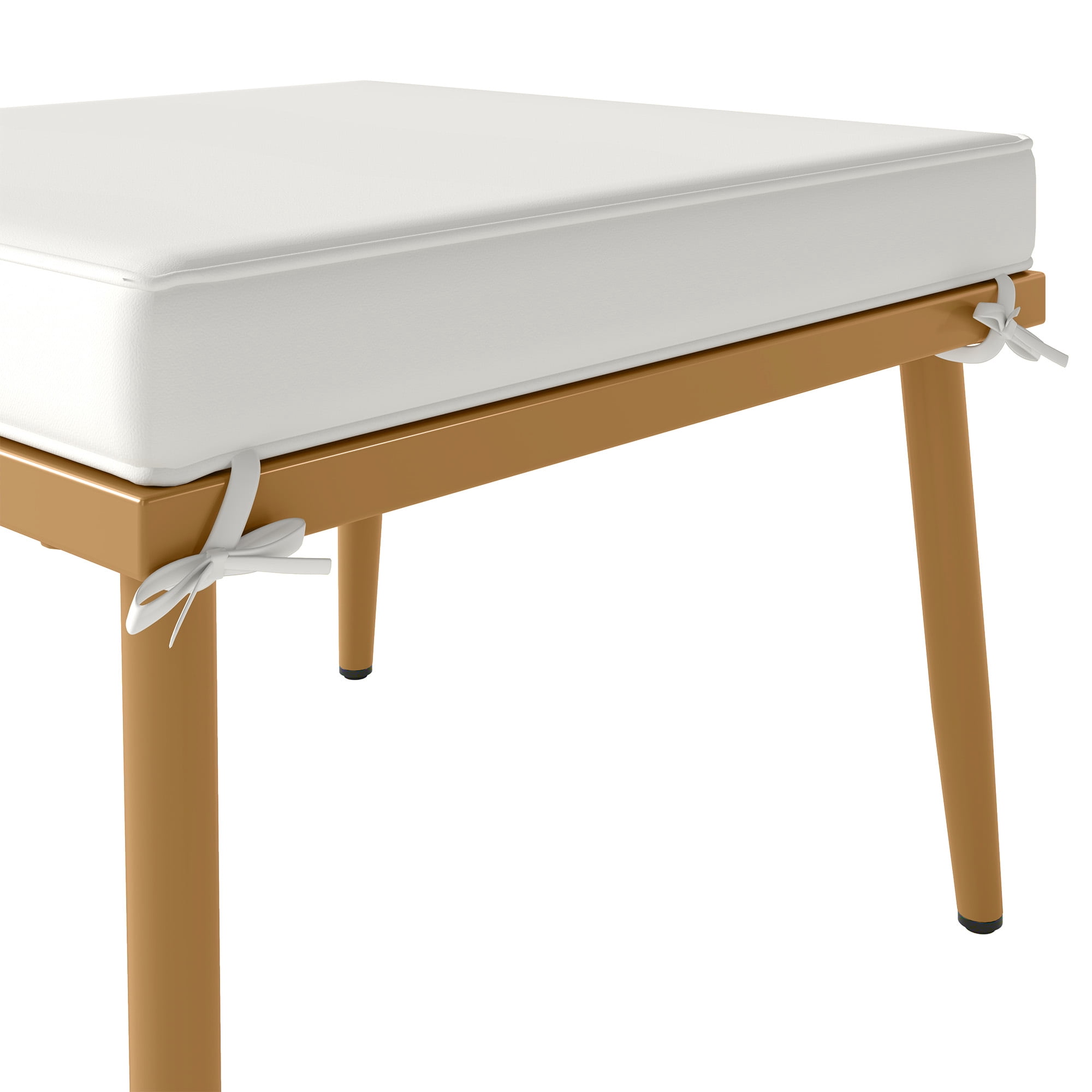Craftian 4-Piece Outdoor Patio Conversation Set, Patio Furniture Set with Side Table - Beige