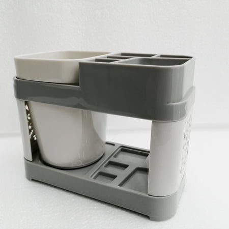Techtongda Single Cups Toothbrush Toothpaste Stand Holder Bathroom Storage Bathroom Storage Organizer Detachable