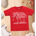 thumbnail image 4 of Shop4Ever Autism Awareness Elephant  Toddler's Cotton T-Shirt 4T Red, 4 of 6