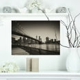 thumbnail image 1 of Famous Landmark of Brooklyn Bridge - Cityscape Canvas Print, 1 of 3