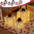 thumbnail image 1 of Decoraciones de caja de regalo iluminada para San Valentín de 3 con mando a distancia para decoración navideña interior y exterior, 1 of 9