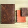 Personalized Genuine Leather Spiral Sketch Book Notebook