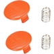 thumbnail image 3 of ER 4 cubiertas de carrete + 4 resortes de repuesto para compatible con Black Decker GH900 LST201 GH600 NST2018 CST2000, cubierta de tapa Weed Eater Wacker Rojo Verde, 3 of 5