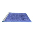 thumbnail image 2 of Ahgly Company Machine Washable Indoor Rectangle Oriental Blue Industrial Area Rugs, 7' x 10', 2 of 4