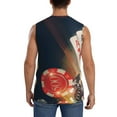 thumbnail image 4 of Fotbe Men's Casino Poker Chips Print Men's Sleeveless Muscle Tank Tops Casual T-Shirts for Gym Workout Beach-Large, 4 of 8