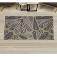 thumbnail image 1 of Abstract Decorative Rug, Contemporary Shapes Polka Dots Geometric Curvy Edges Dot Circles Illustration, Quality Carpet for Bedroom Dorm and Living Room, 6 Sizes, Avocado Green, by Ambesonne, 1 of 1