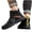 Black, variant on Mens Casual Ankle Chukka Boots Slip On Lightweight Mid top Walking Driving Leather Shoes