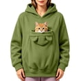 thumbnail image 2 of UOCUFY Pet Pouch Hoodie for Women Cat Dog Carrier Hoodies Carrying Pet Pocke Green,Size 3XL, 2 of 6