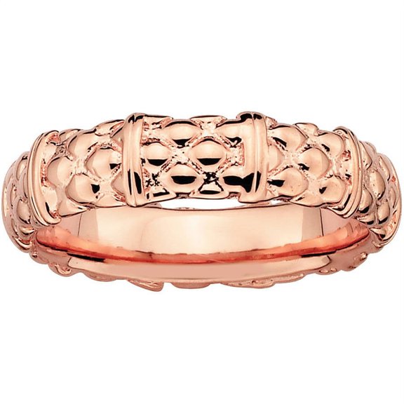 Sterling Silver Pink-Plated Ring