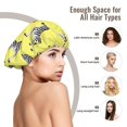 thumbnail image 6 of cute Zebra yellow Silk Bonnet for Sleeping Women Men, Adjustable Elastic Satin Bonnet Bonnet for Sleeping, Soft Similar Silk Curly Cuteness Hair Bonnet for Sleeping, 6 of 7