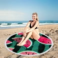 thumbnail image 4 of Summer Savings Clearance! Boovnll 60" Round Beach Towels, High Absorbent Quick Dry Sand Free Microfiber Lightweight Beach Towel for Beach, Yoga, Gym, Pool, Beach Accessories, Beach Towels Oversized, 4 of 6