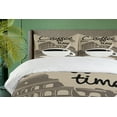 thumbnail image 4 of Ambesonne Coffee Duvet Cover Set, Rome Landmark Drink Cup, King, Tan Grey Yellow, 4 of 6