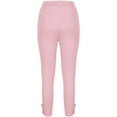 thumbnail image 5 of Capri Pants for Women 2025 High Waisted Stretch Slim Fit Button Yoga Fitness Capris Leggings Womens Cropped Pants, 5 of 7